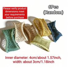 Bộ 6 chiếc dụng cụ siết cổ tay áo có thể điều chỉnh, thiết kế liền mạch trung tính, phù hợp với áo sơ mi, Hanfu, dụng cụ siết thun tái sử dụng. - A - Xem 9