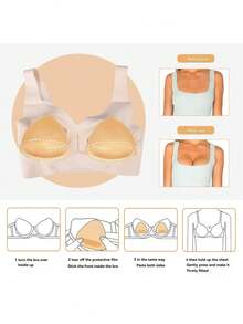 Triangular Adhesive Breast Pad, Body Padding, Lingerie Accessory, Lifts The Breasts, Helps Enlarge Small Breasts, Suitable For Swimsuits And Bikinis. - Multicolor - View 7
