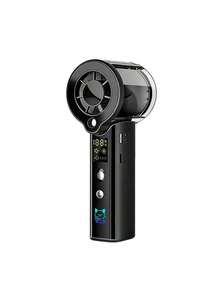 Portable Handheld Mist Cooling Fan, 30,000 RPM High-Speed Turbine Personal Fan With Adjustable Wind Speed, 3000mAh Rechargeable Mini Mist Fan With LED Display, Suitable For Travel, Outdoor, Makeup - Handheld - View 14