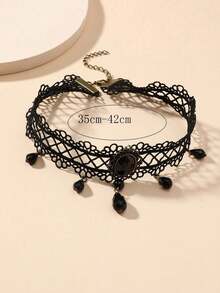 1 pieza Collar de encaje popular de comercio transfronterizo - Negro 3 - Ver 3
