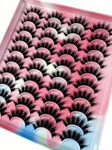 Selectable Natural False Eyelashes Fluffy Soft Dramatic 3D Mink Lashes Long Wispy Eyelash Cilia,Messy,Multi-Layered Eyelashes Short Thick Fake Eyelash Extension Bulk False Eyelashes Makeup Products Wedding Party & Club Daily Work Meeting Natural Fake Lashes Comfortable To Wear Strip Lashes,Lashes,Eyelashes,Fake Lashes - 貓眼睫毛 - 查看 5