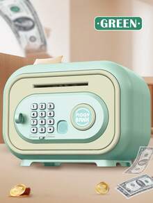 Automatic ATM Piggy Bank, Large Capacity Coin Bank With Key, Password, Fingerprint Unlock, Sound Effects, Gift For Children, Birthday Present (Random Accessories, Batteries Not Included) - Multicolor - View 14