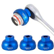 Herramienta de instalación y extracción de anillo de bloqueo Centerlock para freno de disco de bicicleta y herramienta para pedalier para kit de reparación de bicicleta de montaña SHIMANO SRAM BB52 - BB-39-16 - Ver 1