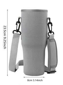 1pc 40oz Insulated Bottle Sleeve, Fits Insulated Bottles, Insulated Bottle Sleeve/Storage/Organization, Shock-Absorbing Insulated Bottle Sleeve, Car Cup Holder Protective Cover, Adjustable Shoulder Strap, Suitable For Outdoor Travel, Fitness, Daily Use, Mother's Day, Birthday Gift - Multicolor - View 7