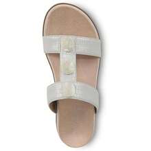 Vionic Serra Women's T-Strap Slip-On Supportive Sandal - 10-Xám nâu nhạt - Xem 4