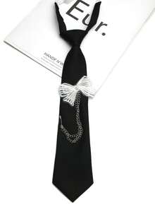 1 chiếc cà vạt hình bướm không cần thắt, phù hợp cho phong cách thường ngày, dạo phố, dự tiệc và đi học. - Nhiều màu - Xem 18