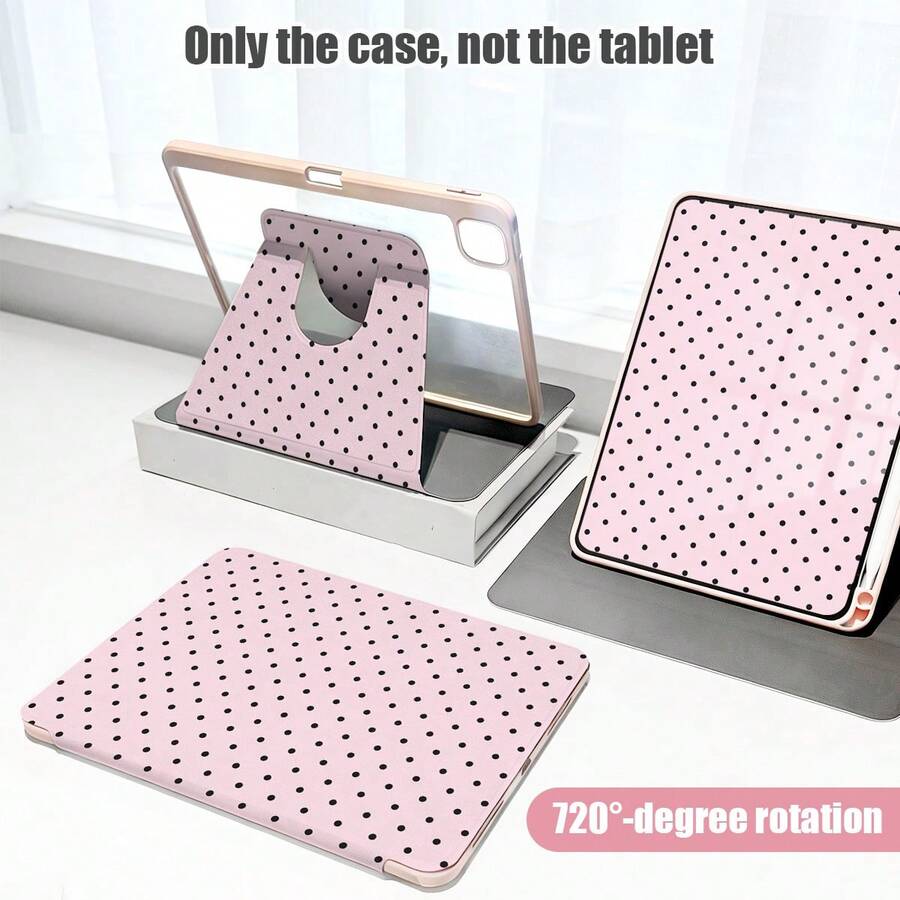 1 件装翻盖桌面保护套，带笔槽、360° 旋转支架、波点图案、PU 皮革材质，兼容三星 A9/A9+/S9/S9FE/A11/A11+/S11/S10 FE/S10 FE+/S10 Lite、A16 2025、Air 11/13、M3 2025、Mini 7 A17、Pro 2024、Air 11/13、M2 2024、Pro 11/13、M4 2024、Pro 12.9、7/8/9 代、10.2、10 代、10.9、Air 4/5/6/7/8、10.9、Pro 11、4/5/6 代、Mini 6、SE 11、荣耀、Matepad SE 11 等机型。 - 彩色 - 查看 1