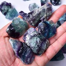 1/2/3颗天然七色萤石原石 - 彩虹般绚丽的晶体，适用于芳香疗法、家居装饰、DIY珠宝制作、节日礼物、放松辅助，表面光滑抛光 - 彩色 - 查看 16