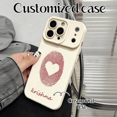 1pc Customizable Matte Silicone Phone Case, DIY Text Design, Full Camera Protection Compatible With Iphone 17 Pro Max/16 Pro/15 Pro Max/14 Pro Max/13 Pro Max/A12/A13/A14/A15/A52/A54/A55/13C/ A15/ A17/Honor X6A/X7B/X8B/X6/S23 Ultra/S24 Ultra/A52S/SAM/Honor