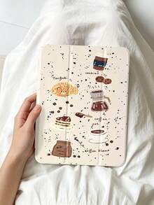 1 chiếc ốp lưng máy tính bảng vẽ hình bánh cà phê và cá dễ thương, tương thích với iPad Mini4/Mini5/Mini6/Mini7/Air/Air2/9.7/10.2/10.5/Air4/Air5/10.9/Pro 11-Inch/Thế hệ thứ 10/ Air 11-In.(M2)-2024/ Pro11-In.(M4)-2024/Air 11-Inch (M3) 2025/ (A16) 11 Inch Thế hệ thứ 11 2025/ Air 8(M4)2026(11-Inch), Galaxy Tab A8 10.5 Inch 2022, tích hợp khe cắm bút cảm ứng, chân đế gập 3 lần, bảo vệ cạnh mềm TPU, chức năng ngủ/thức từ tính, ốp lưng máy tính bảng tối giản/sáng tạo/vui nhộn/cá nhân hóa. - Nhiều màu - Xem 2