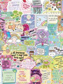 50pcs Inspirational Phrases Stickers - 1 Set 50pcs - View 12