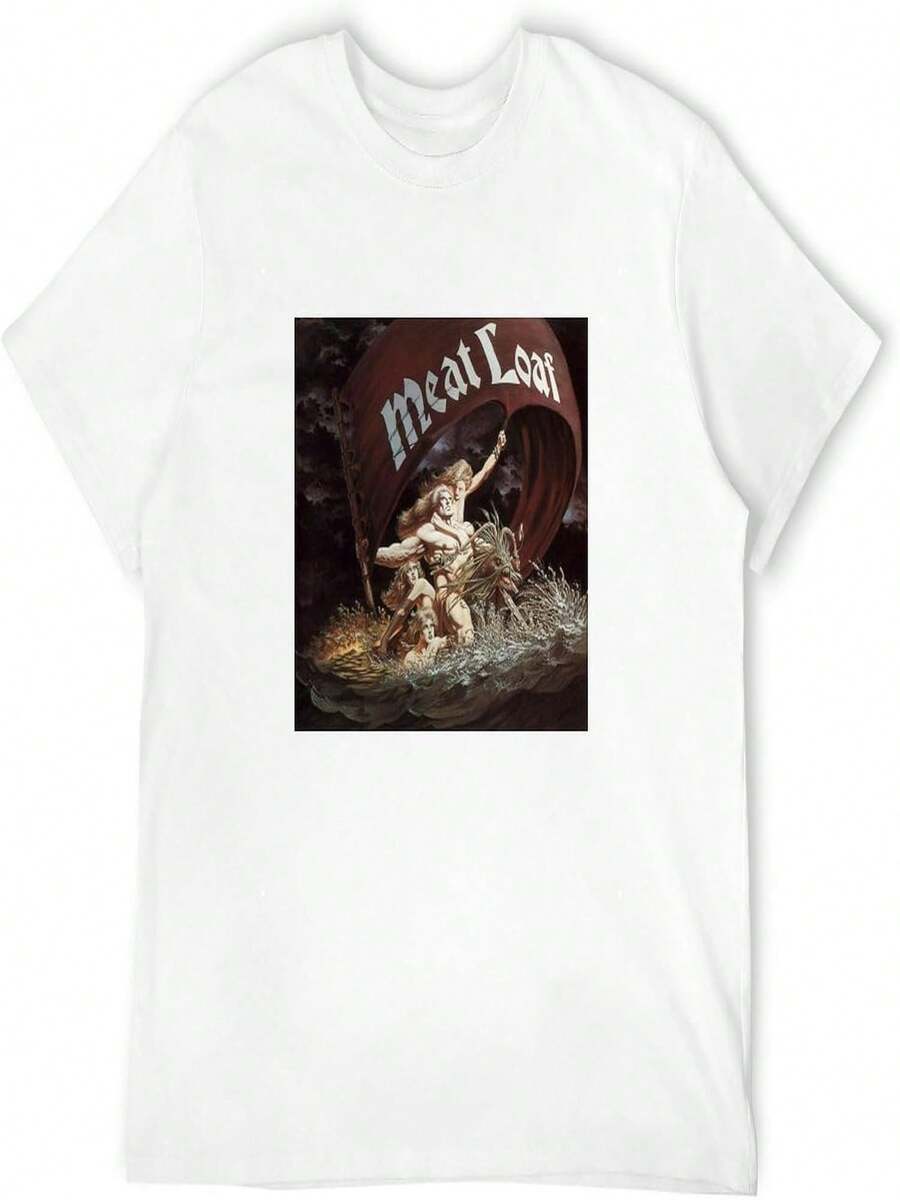 Meat Loaf Dead Ringer - Camisetas con cuello redondo para hombre, color blanco - Blanco - Ver 1