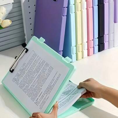 A4 Size File Folder Storage Box, Large Capacity Paper Organizer, Sheet Music Folder, Student Writing Board, File Folder, Suitable For Storing Documents, Sheet Music, Student Papers, School & Office Supplies, Back To School, Travel Essentials, Office Desk Accessories