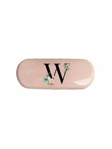 Hard Eyeglass Case With A-Z Letter & Pink Daisy Flower Print, Portable Protective Eyewear Case, Waterproof Dustproof Glasses Storage Box, Suitable For Students Daily Use, Mother's Day Gift, Fits Regular Glasses And Fashion Glasses - Multicolor - View 29
