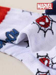 10/5/1 Đôi tất Marvel, tất dài đến bắp chân kiểu hoạt hình Người Nhện dành cho trẻ em, thoáng khí, thấm hút mồ hôi, thoải mái, đa năng, họa tiết hoạt hình thời trang, phù hợp cho học sinh, trẻ em, làm quà tặng và mặc hàng ngày, mùa xuân/hè - Nhiều màu - Xem 11