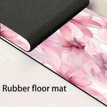 1pc Watercolor Floral Pattern Faucet Mat, Durable Polyester, Quick Dry, Easy Clean, Suitable For Kitchen And Bathroom, Easy Installation, Daily Decor, Gift, Bathroom Mat, Durable Faucet Mat, Faucet Accessory - Multicolor - View 11