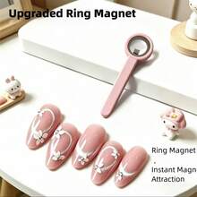 Dụng cụ vẽ móng nghệ thuật mắt mèo rỗng từ tính cải tiến mới, chỉ cần 3 giây - Vòng từ mạnh, dễ sử dụng cho người mới bắt đầu. - Nhiều màu - Xem 12