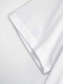 Camiseta Oversize Blanca Necesito Fuel Tacos Estampado Divertido para Fiesta y Verano - Blanco - Ver 5