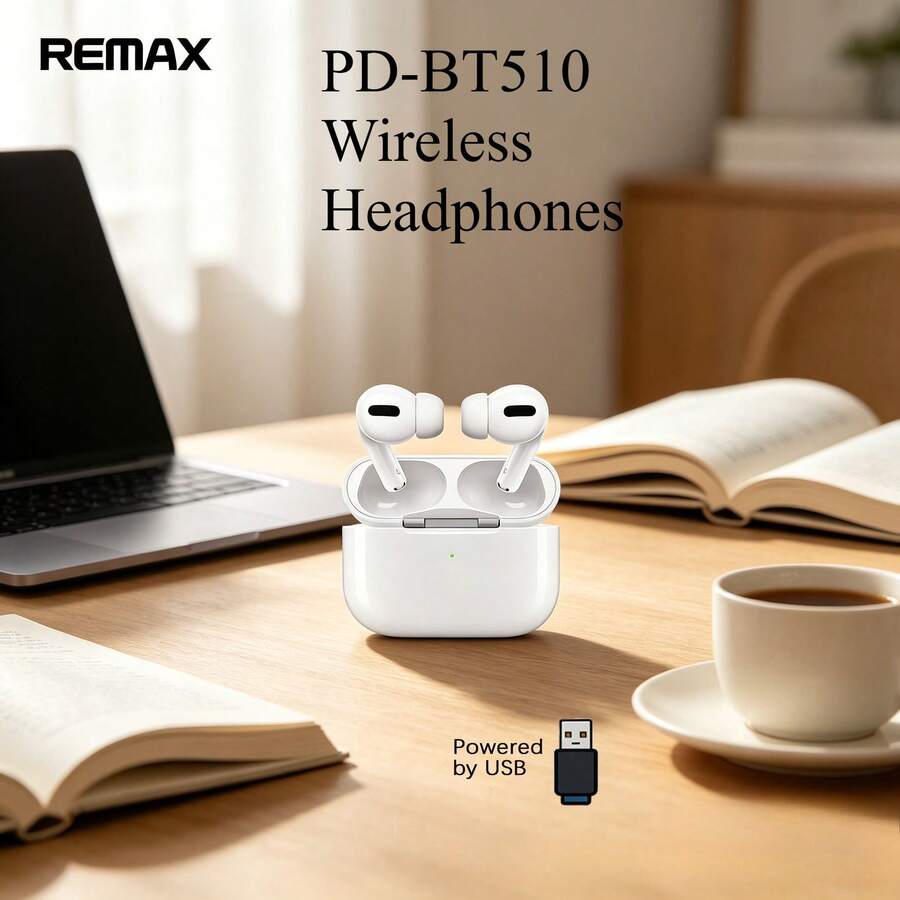 REMAX PD-BT510 Wireless Earphones: Instant Connection Upon Power-On, Comfortable Fit, Stable Transmission, Suitable For Sports Use, Compatible With All Android And Apple Systems. - View 1