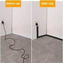 1 Roll 39.37in/118.11in Self-Adhesive Cable Management Raceway, For Securing Cables, Flexible Cable Protector, Easy Installation, Designed For Concealing Network Cables And Power Cords, Suitable For Surface Mounting - A - View 10