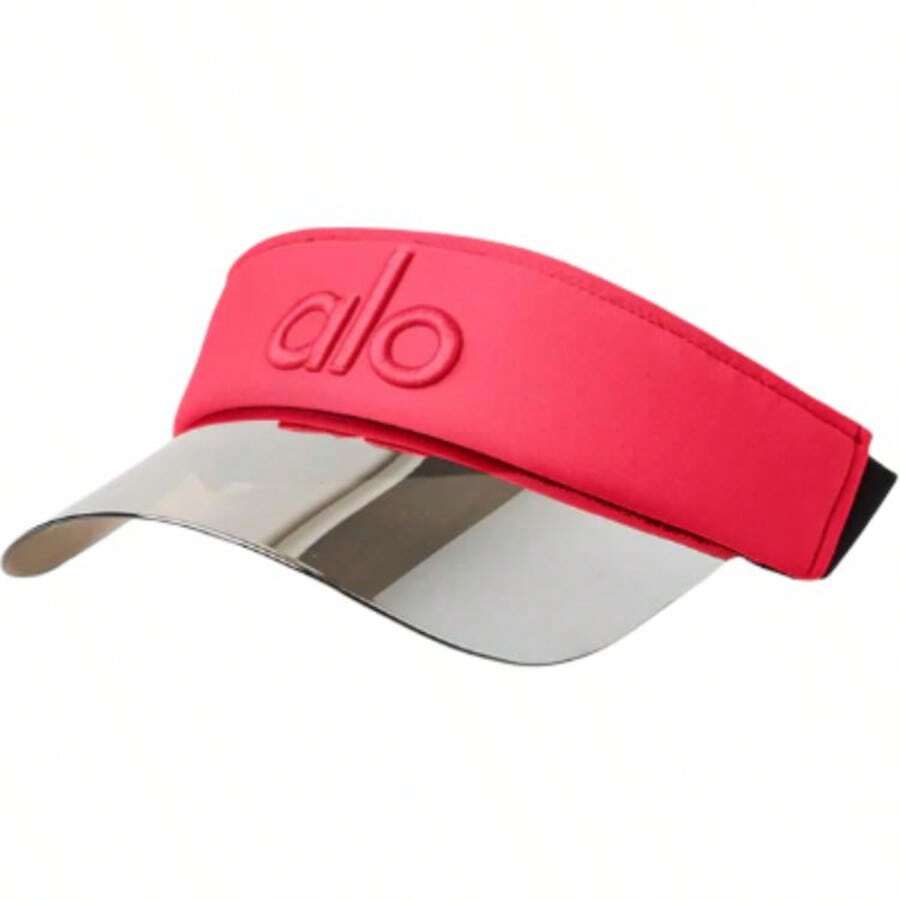 Alo Yoga High-Performance Sweat-Wicking Polyester Sun Hat With Sun Visor Design, Adjustable Buckle, Unisex And Couple Style. - Red - View 1