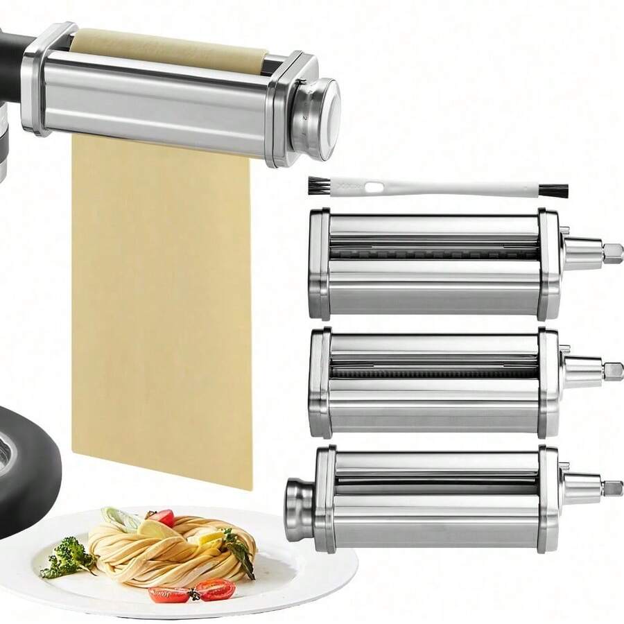 3 Pcs Pasta Attachment Maker For  Stand Mixer Pasta Roller Cutter Set - View 1