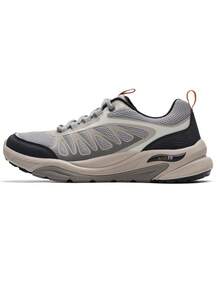 Skechers 经典户外风格 | 轻便、缓震、耐穿的男士低帮休闲运动徒步鞋 - 淺灰色 - 查看 1