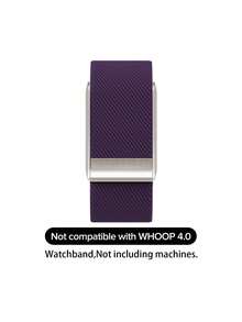 Correa de reloj de 5.0/MG - Compatible con ECG, rendimiento de punto de firma - No compatible con Gen 4 - Morado - Ver 2
