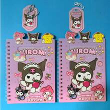 SANRIO 27pcs Cute Cartoon Sticker Combination Notebook, DIY Scrapbooking Material - Sticker - View 2