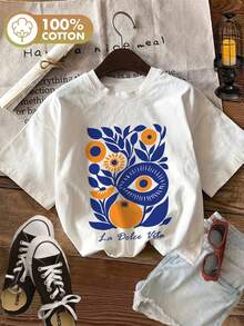 Dam-T-shirts - Vitt - Visa 1