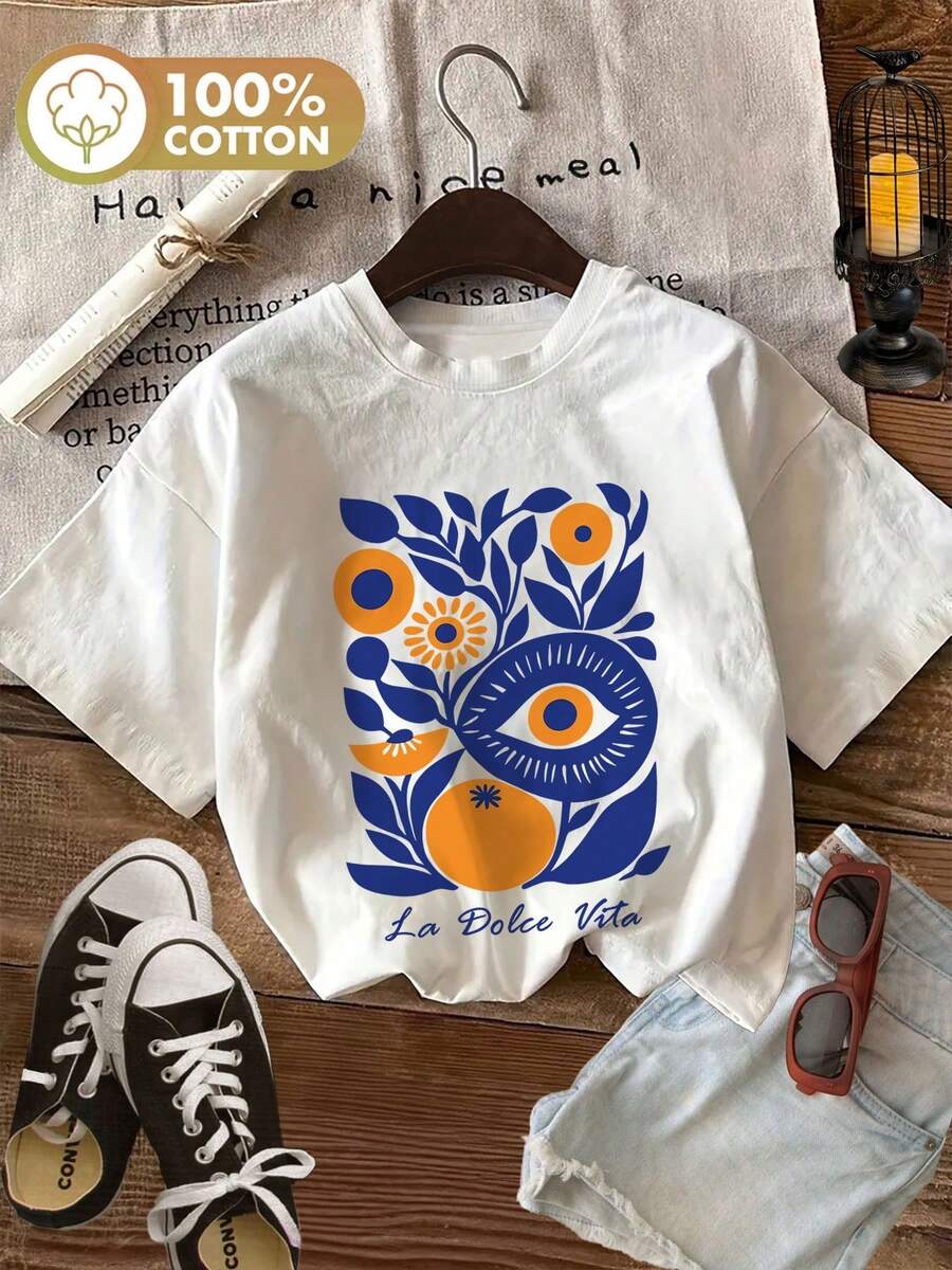Dam-T-shirts - Vitt - Visa 1