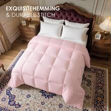 All Season Soft Pink Preppy Plaid Comforter, Four Seasons Universal Pink Grid Checkered Duvet Insert, Ultra Fluffy Cloud-Like Down Alternative Bedding Comforter For Twin Full Queen King Cal King Size Bed, Reversible Lightweight Breathable Quilted Comforter For Teen Girl Bedroom Nursery Dorm Aesthetic Home Decor, Machine Washable Gentle Skin-Friendly Comforter With Brushed Microfiber Cover & Premium Fill, No Shrinkage No Fading No Clumping Year Round Use Bedding, Warm Winter Cool Summer Fit Pink Checkered Comforter For Women Teens Kids, Ultra Cozy Fluffy Plaid Bedding For Bedroom Refresh, Easy Care Wrinkle Resistant Pink Grid Duvet Insert For All Bed Sizes, Cute Stylish Checkered Pink Plaid Bedding For Daily Use & Gift, Premium Pink Plaid Comforter With Long Lasting Fluffiness, Breathable All Weather Duvet Insert For Peaceful Sleep All Year Round - Pink - View 1