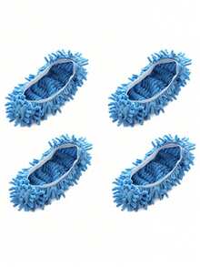 懒人拖鞋 - 可重复使用、可水洗的地板清洁鞋，配有弹性鞋口和拖把配件，无需用电，适用于客厅和卧室，是卧室清洁的必备品，面料可水洗，适用于家庭、卧室、客厅、室内等场所。 - 彩色 - 查看 25