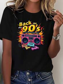 Women T-Shirts - Black - View 6