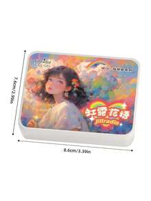 9色彩虹花卉图案美甲胶，罐装高饱和度半固体指甲油胶，适用于美甲沙龙特殊用途 - 彩色 - 查看 8