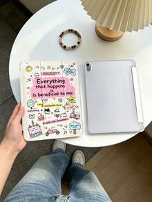 1 chiếc ốp lưng máy tính bảng hình mèo dễ thương may mắn, tương thích với iPad Mini4/Mini5/Mini6/Mini7/Air/Air2/9.7/10.2/10.5/Air4/Air5/10.9/Pro 11-Inch/Thế hệ thứ 10/ Air 11-In.(M2)-2024/ Pro11-In.(M4)-2024/Air 11-Inch (M3) 2025/ (A16) 11 Inch Thế hệ thứ 11 2025/ Air 8(M4)2026(11-Inch), Galaxy Tab A8 10.5 Inch 2022. Không bao gồm bút cảm ứng, có khe cắm bút cảm ứng tích hợp, chân đế gập 3 lần, bảo vệ cạnh mềm TPU, chức năng ngủ/thức từ tính, ốp lưng máy tính bảng tối giản/sáng tạo/vui nhộn/cá nhân hóa. - Nhiều màu - Xem 5