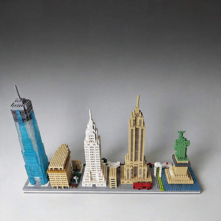 4244片欧洲建筑风格微型迷你积木,袋装3D拼装玩具,款式多样。包含大本钟、卢浮宫、粉红城堡等经典模型,是建筑爱好者的理想之选。锻炼空间思维和耐心,适合作为家居装饰、生日礼物和节日纪念品。 - 多色(袋裝) - 查看 1