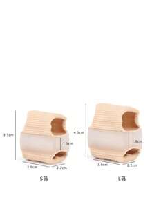 Dụng cụ tách ngón chân bằng silicon mới, miếng đệm ngón chân có hai lỗ, ống bọc ngón chân bằng silicon. - Nhiều màu - Xem 3