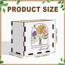 1pc Wooden Desk Bookend & Organizer - Colorful Book-Themed, Suitable For Bookshelves, Holiday Gift For Book Lovers - White - View 2