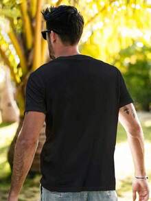 Camisetas de hombre para primavera y verano - Negro - Ver 4