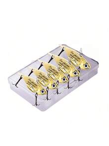 1 pezzo/5 pezzi Esca da pesca VIB personalizzabile con incisione laser, esca vibrante in metallo, regalo da pesca personalizzato per coppia/padre, amo con incisione di nome/data/messaggio, materiale in acciaio inossidabile, testo inciso al laser, placcato oro e argento, include 3 ami, adatto per appassionati di pesca, padri, mariti, fidanzati, acquirenti di regali, pesca con esche, pesca in acqua dolce e salata, pesca all'aperto, regalo per la festa del papà, regalo di compleanno, ricordo di anniversario, San Valentino, collezionabili da pesca - Multicolore - Visualizzare 12