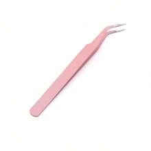 2/1支装黑色粉末假睫毛镊子睫毛工具夹睫毛修剪睫毛嫁接睫毛夹海豚金羽毛夹高精度花朵镊子 - 升級款 - 查看 4