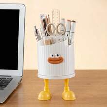 360° Rotating DIY Adhesive Storage Box, Creative Decor Organizer For Desk, Makeup, Stationery, Suitable For Home, Dorm, Office - Multicolor - View 7