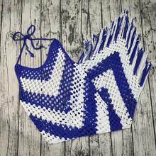 Handmade Crochet Beach Wedding Dress Swimsuit Bikini Cover-Up Skirt - Color - View 9