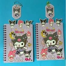 SANRIO 27pcs Cute Cartoon Sticker Combination Notebook, DIY Scrapbooking Material - Sticker - View 7