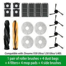 Accessories For Dreame X50 Ultra/L50 Ultra/L40S Vacuum Cleaner: Main Brush, Filter Net, Mop Cloth, Side Brush - View 13