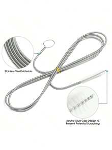 3/2/1pc Flexible Long Drain Pipe Cleaning Brush - Suitable For Toilet And Pipes, No Power Required, Basic Household Cleaning Tool, Drain Pipe Cleaner, Shower Drain Pipe Cleaning Tool, Sink Cleaner, Drain Pipe Hair Remover, Sink Cleaner, Drain Pipe Hair Remover, Pipe Cleaner, Snake Drain Pipe Cleaner, Hair Cleaning Tool, Kitchen Sink And Bathtub, Sink Cleaning, Drain Pipe, Toilet Sewer Pipe Cleaning Tool, Shower, Kitchen Sink, Bathtub, Bathroom, Bathroom Accessories( - Multicolor - View 6