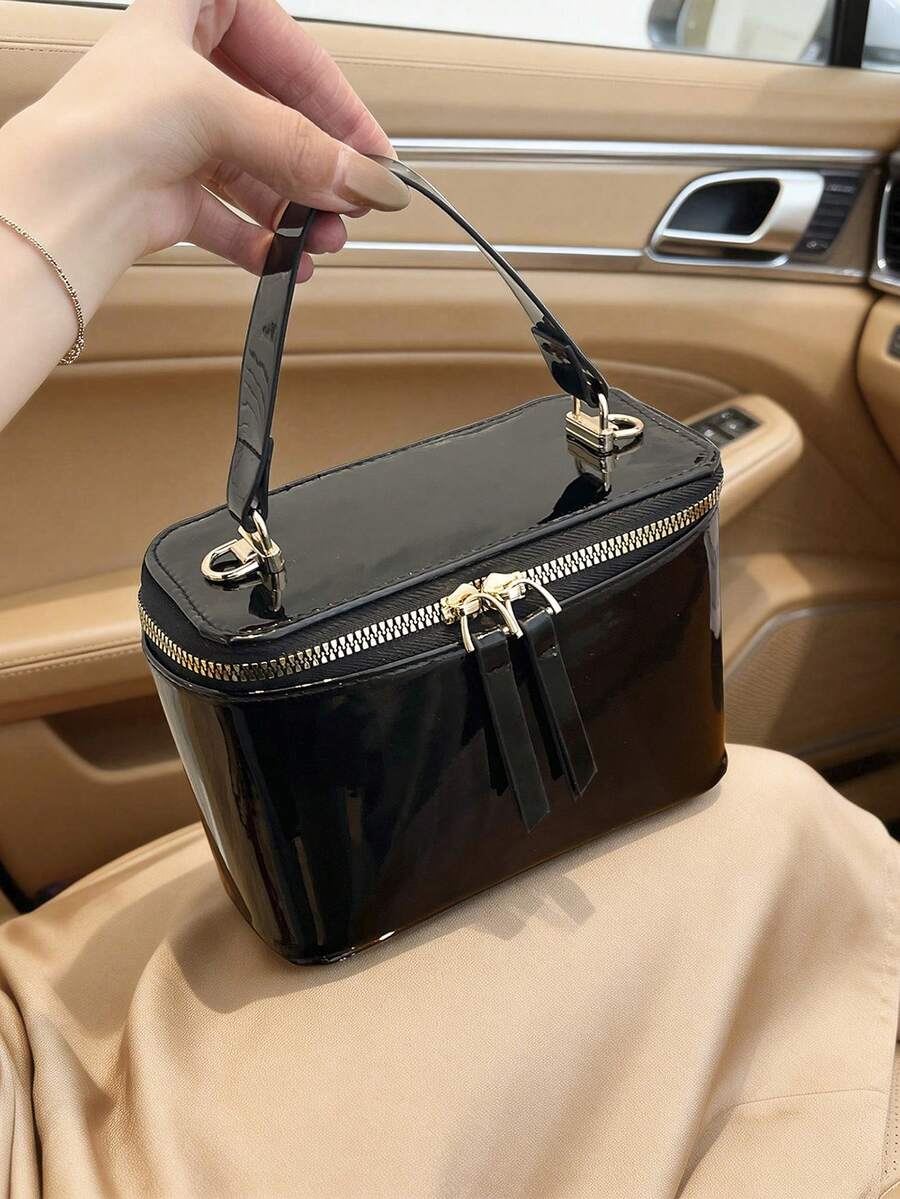 Elegant Women's Crossbody Bag, Spacious Fashion Commuter Shoulder Bag, Waterproof , Compact And Versatile Design, Suitable For Daily Commute And Travel - Black - View 1