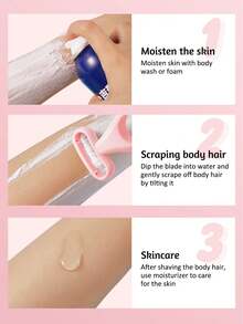 Manual Hair Removal Razor, Gentle Skin-Friendly Shaving Tool For Underarms, Legs, Intimate Areas, With Anti-Scratch Protection, Suitable For Summer, Women's Underarm Shaver, Travel Shaving Razor - View 4