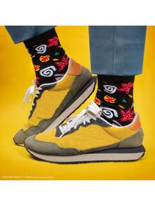 Netflix 3Pairs Stranger Things Officially Licensed Crew Socks Set With Scoops Ahoy Hellfire Club And Demogorgon Classic Patterns Soft Breathable Cotton Blend Material For Daily Casual Wear And Fan Collection Perfect Gift For Stranger Things Enthusiasts - ST - View 8